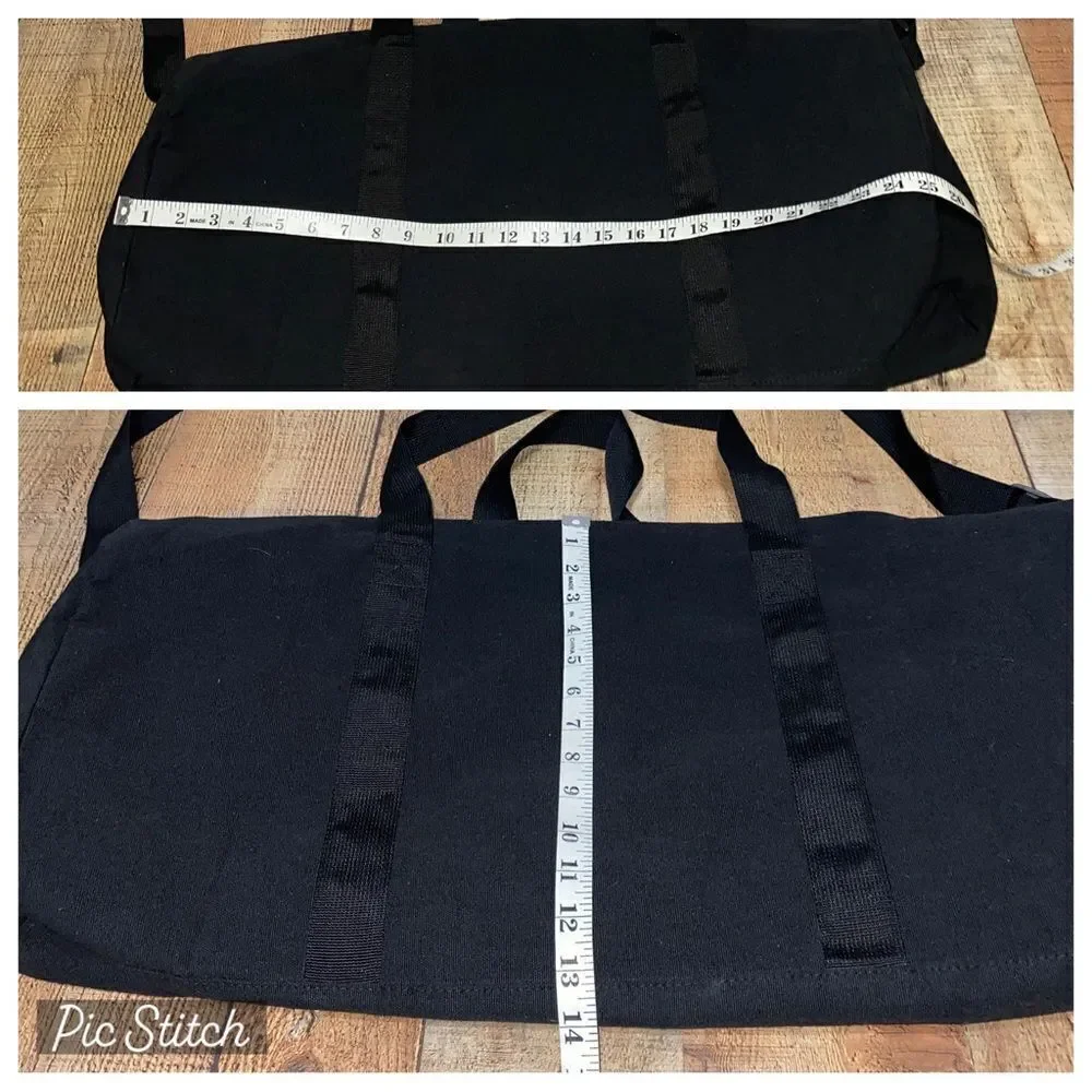 Carolina Herrera Bad Boy black duffle bag gym sport weekender overnight